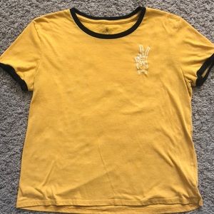 Volcom Stone Yellow Ringer Tee